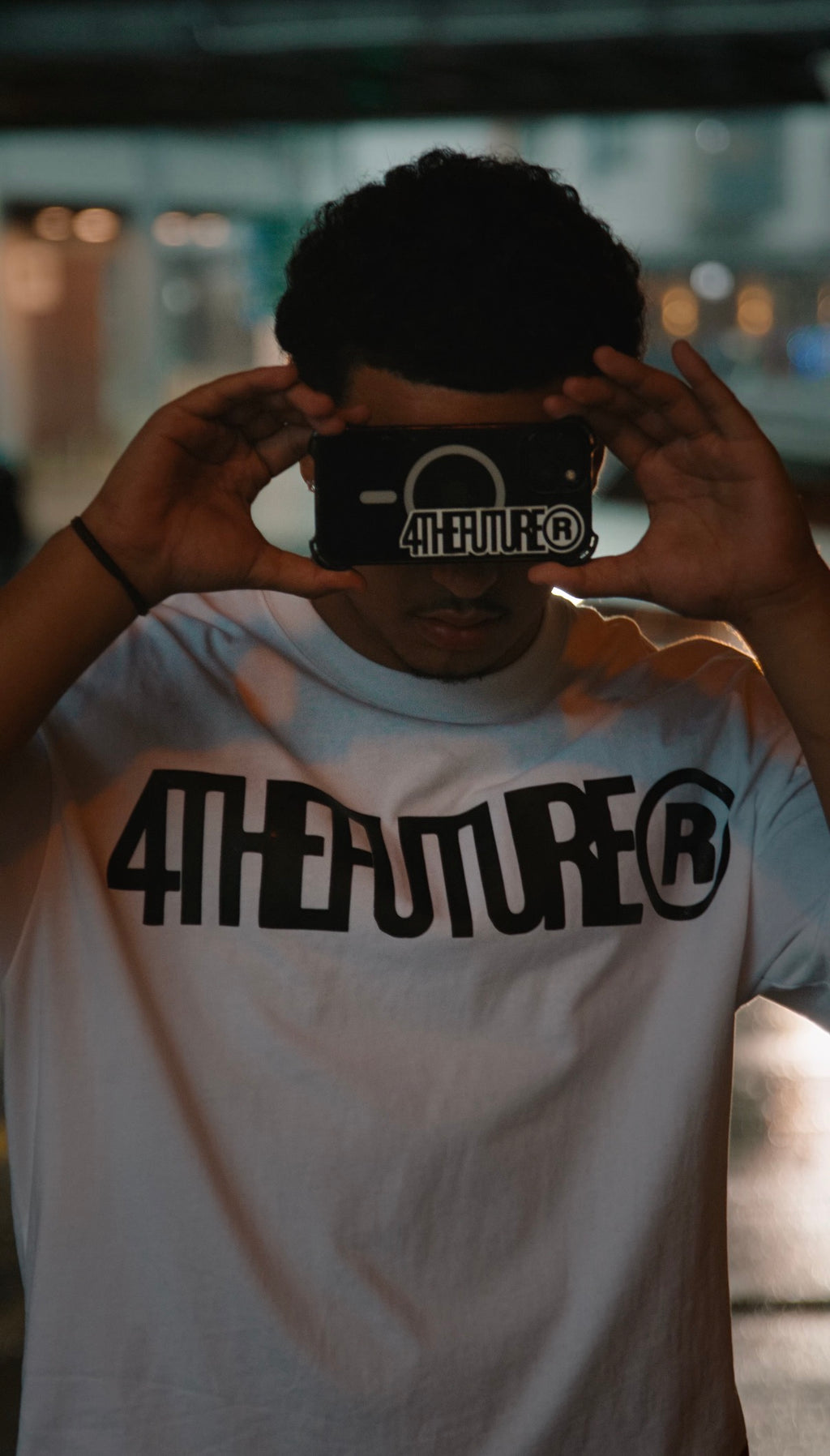 LABEL CROPPED TEE - WHITE