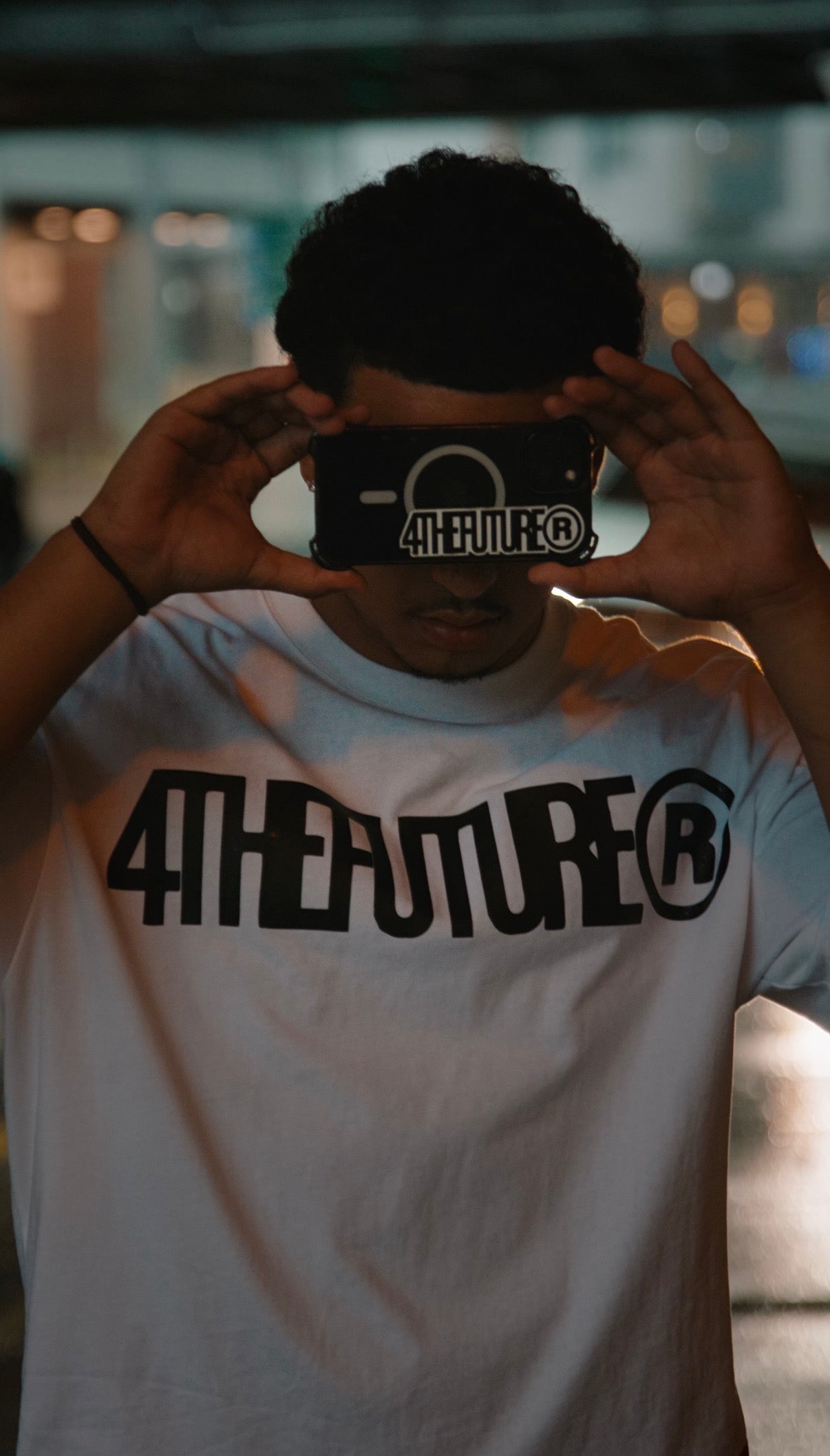 LABEL CROPPED TEE - WHITE