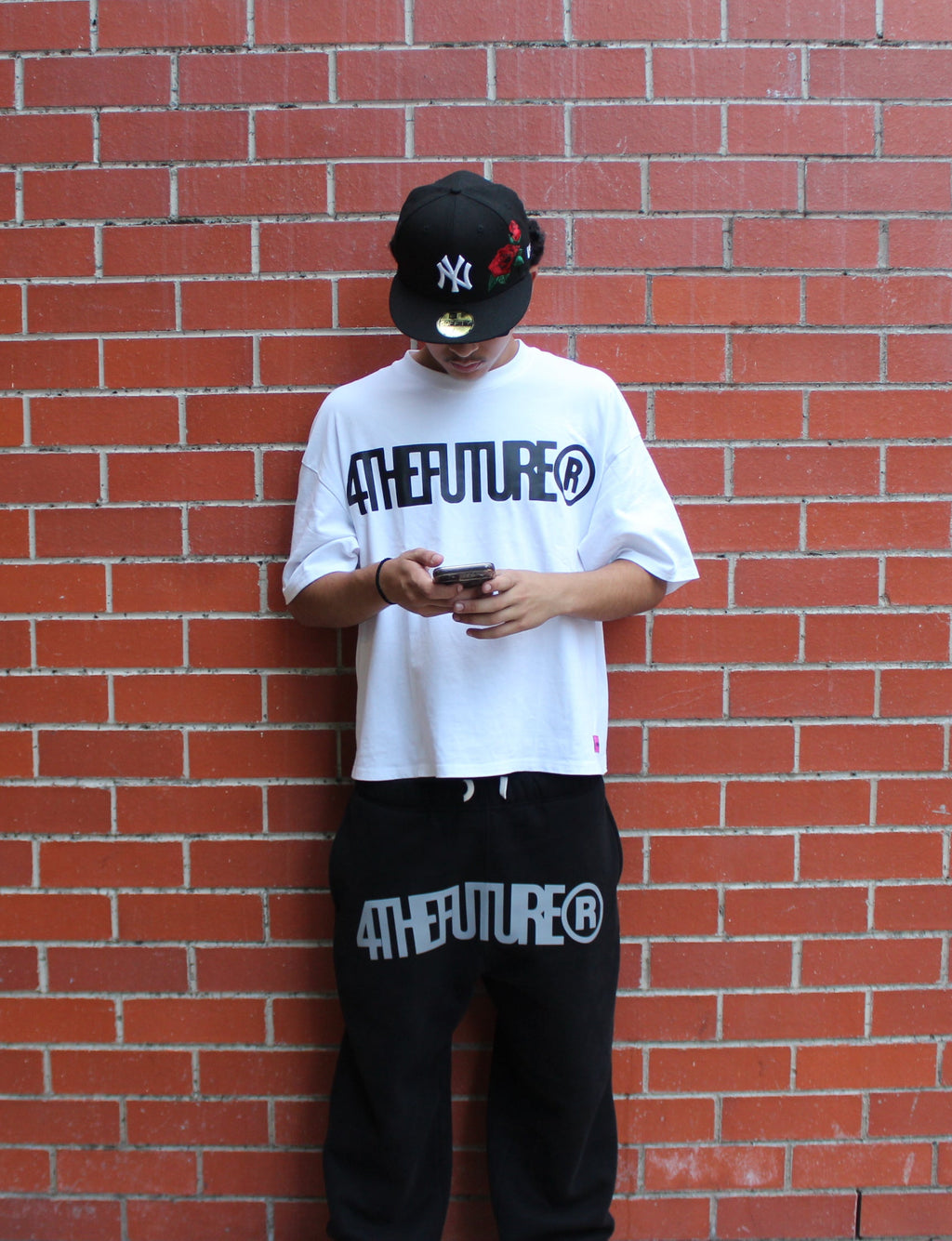 LABEL CROPPED TEE - WHITE