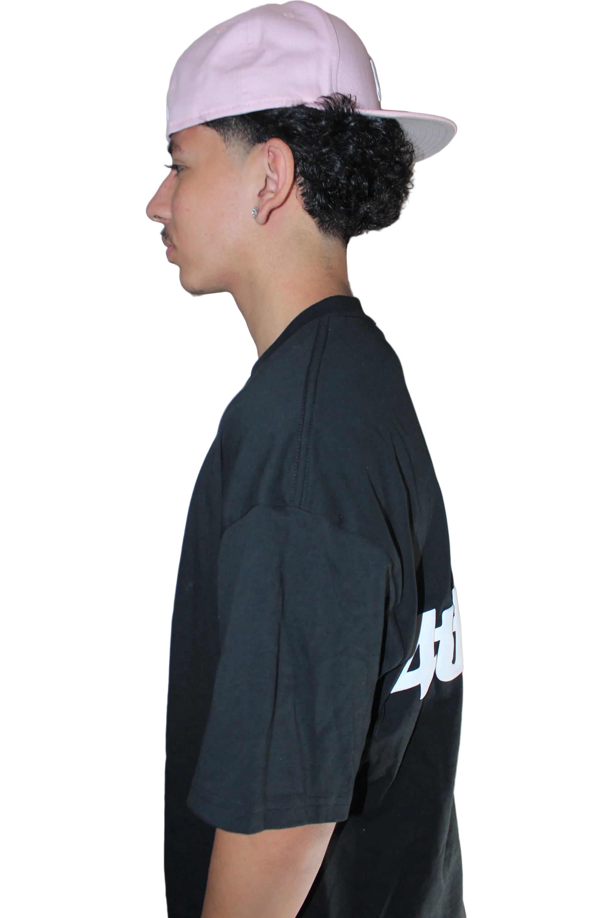 WATCH YOUR BACK CROPPED TEE - BLACK