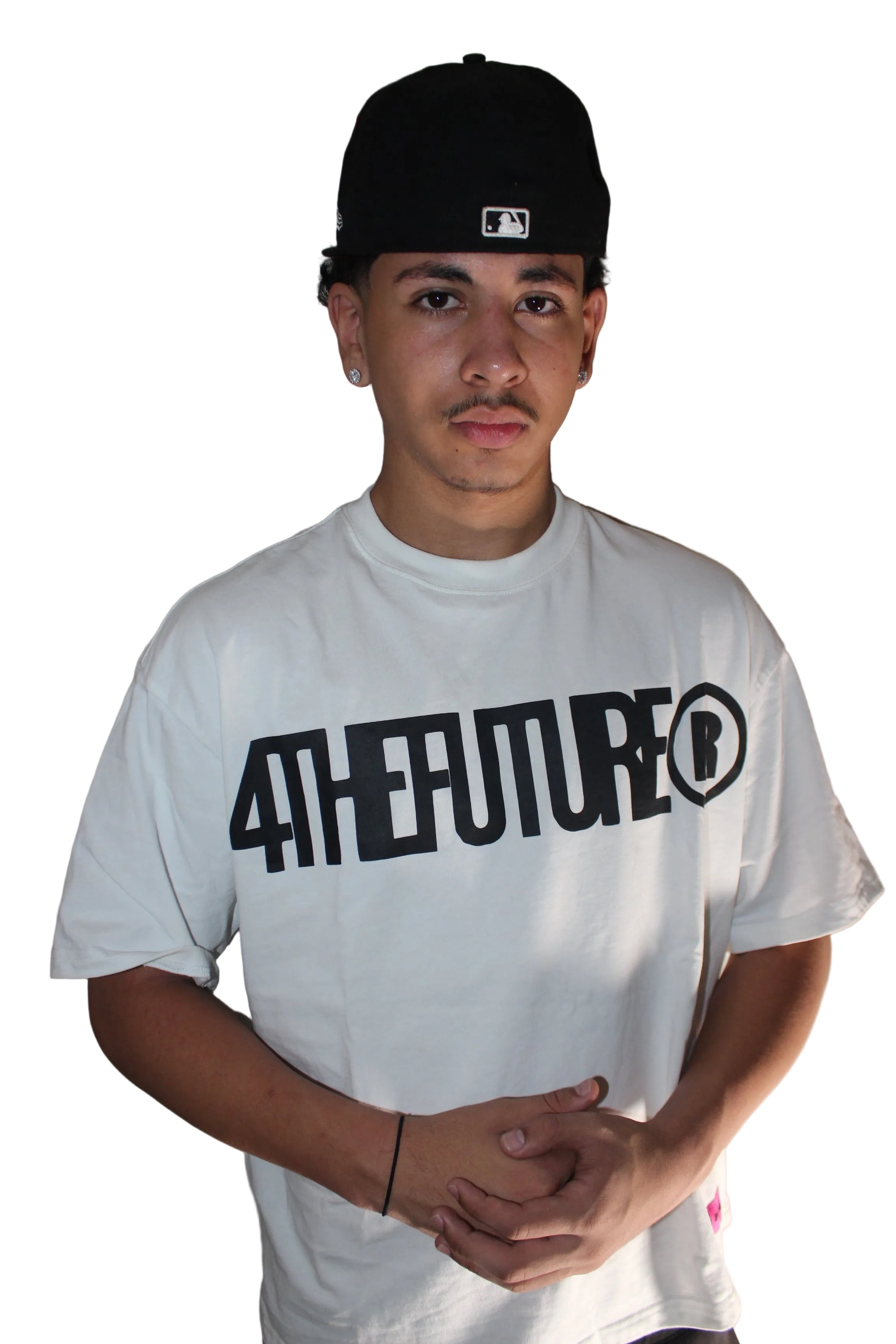 LABEL CROPPED TEE - WHITE