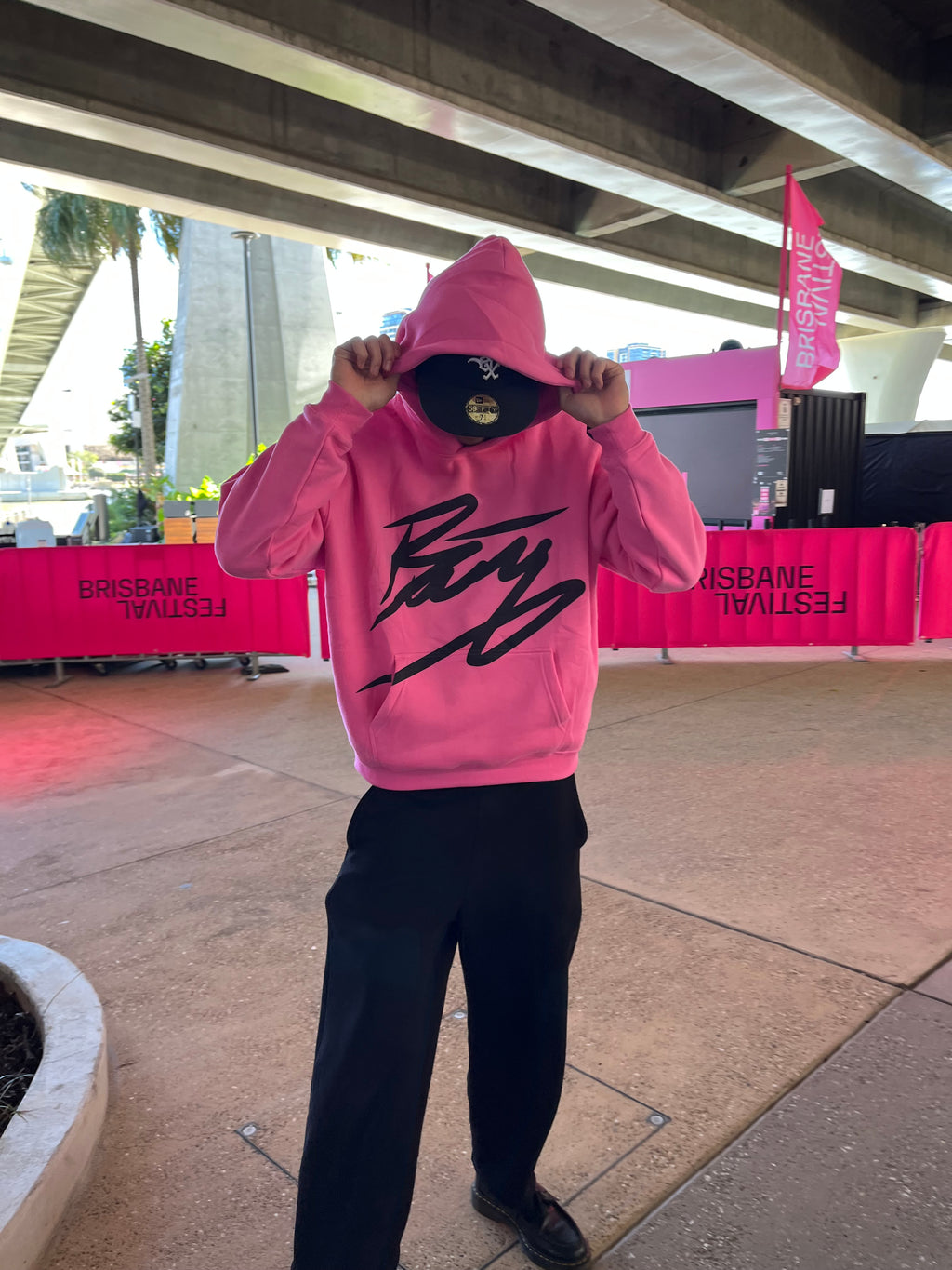 YOU DOING SMTH RIGHT HOODIE - PINK