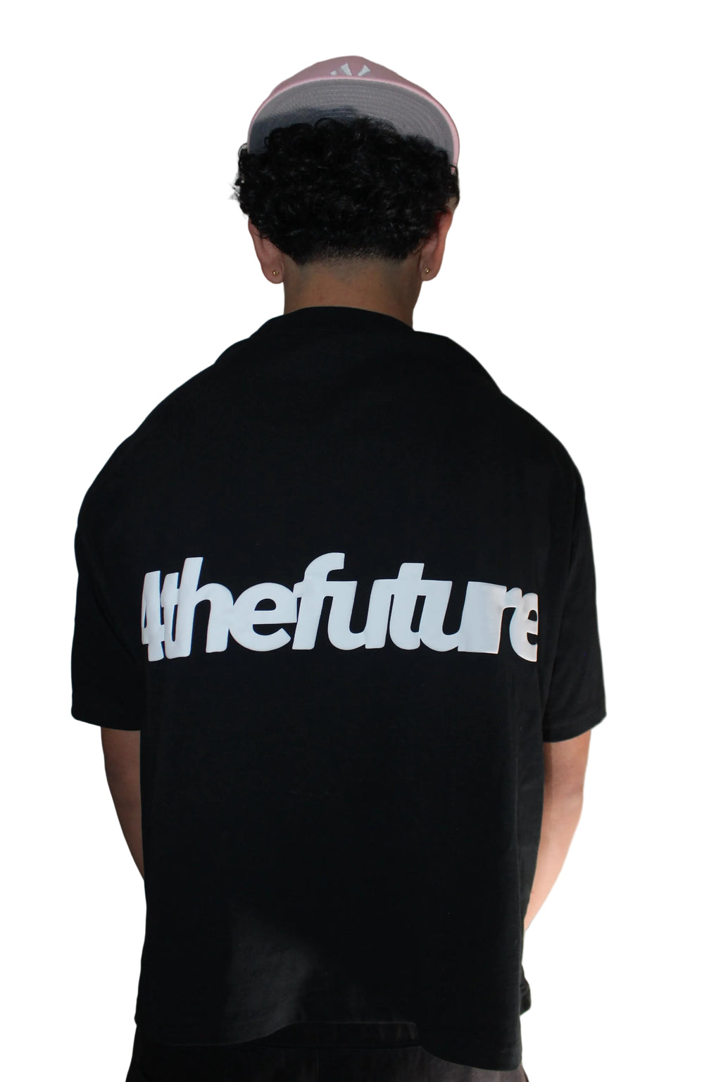 WATCH YOUR BACK CROPPED TEE - BLACK