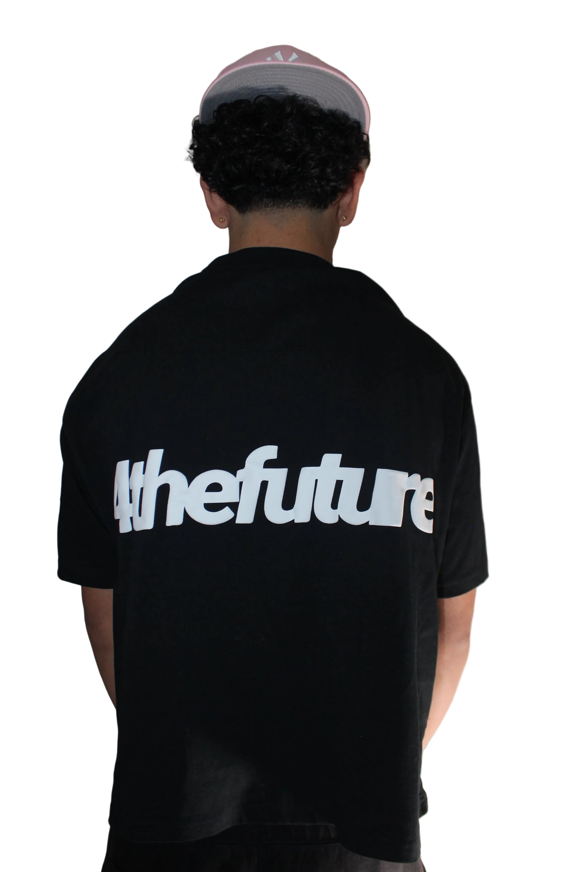 WATCH YOUR BACK CROPPED TEE - BLACK