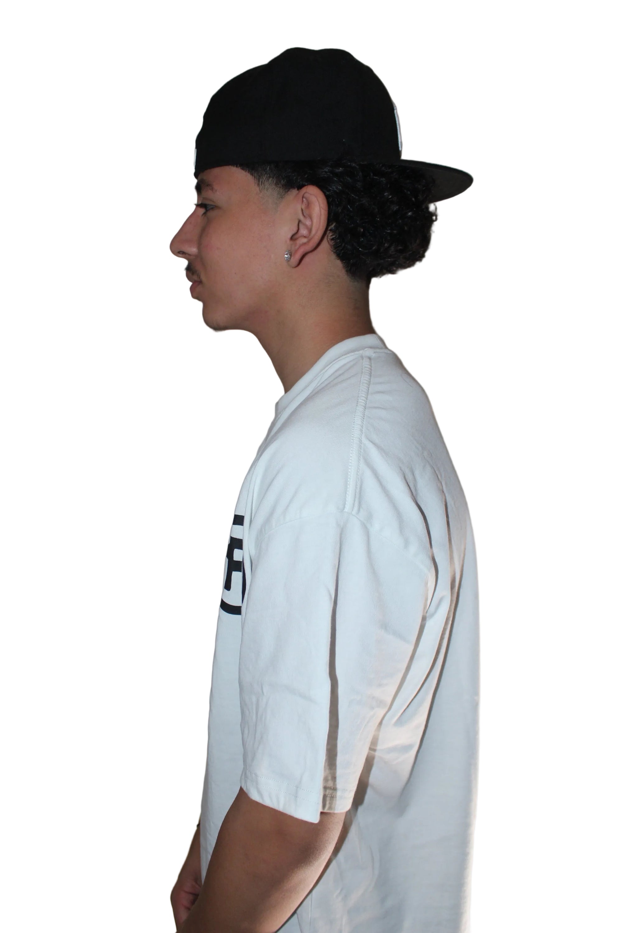 LABEL CROPPED TEE - WHITE