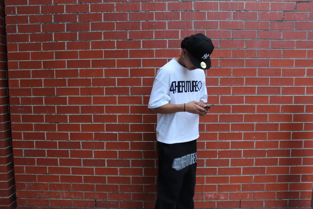 LABEL CROPPED TEE - WHITE